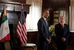 Presidentes Barack Obama y Felipe Calderón. De la red